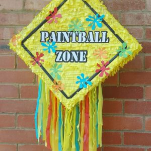 Paintball zone pinata