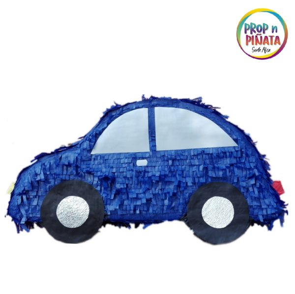 Blue-car-birthday party pinata