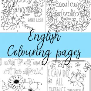 English Colouring Pages
