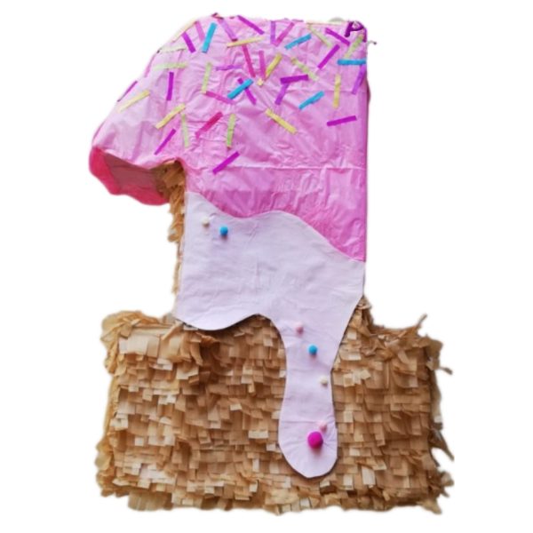 Donut Number Piñata & Stick - Choose Number