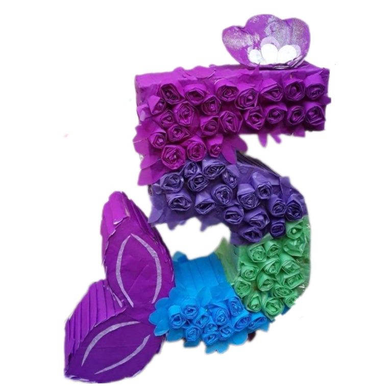 mermaid-number- 5-pinata