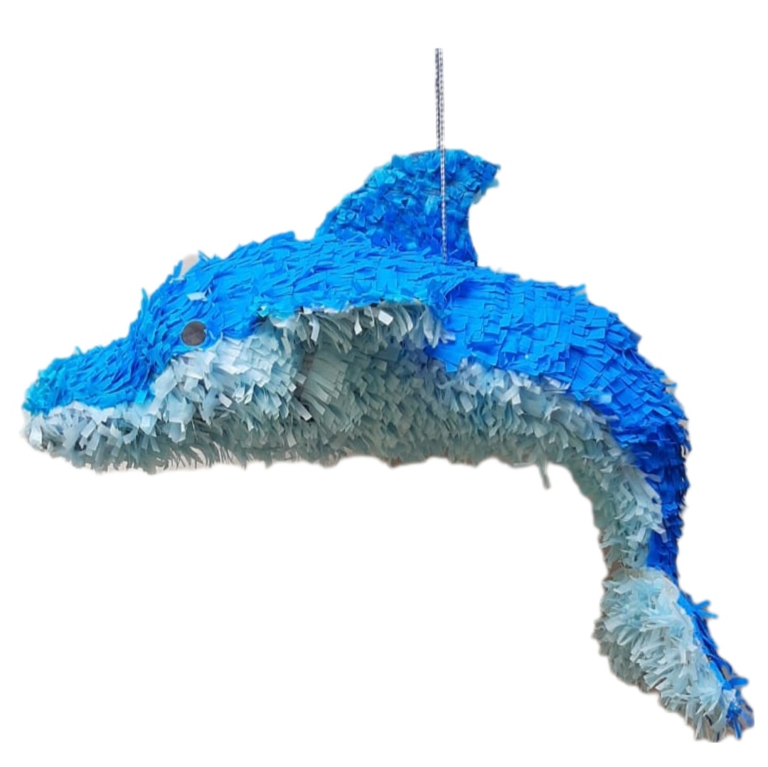 3D Dolphin Birthday Party Pinata &Stick - South Africa