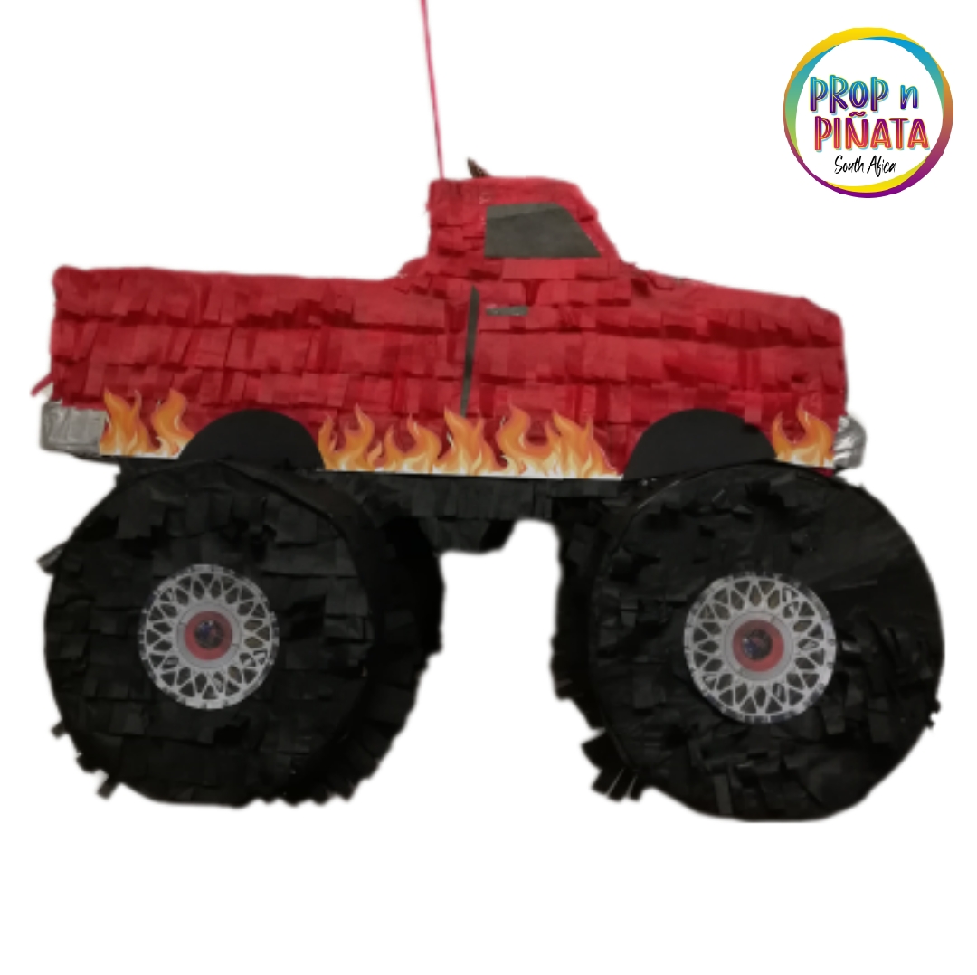 Monster Truck Pinata & stick - Choose Colour - Image 2