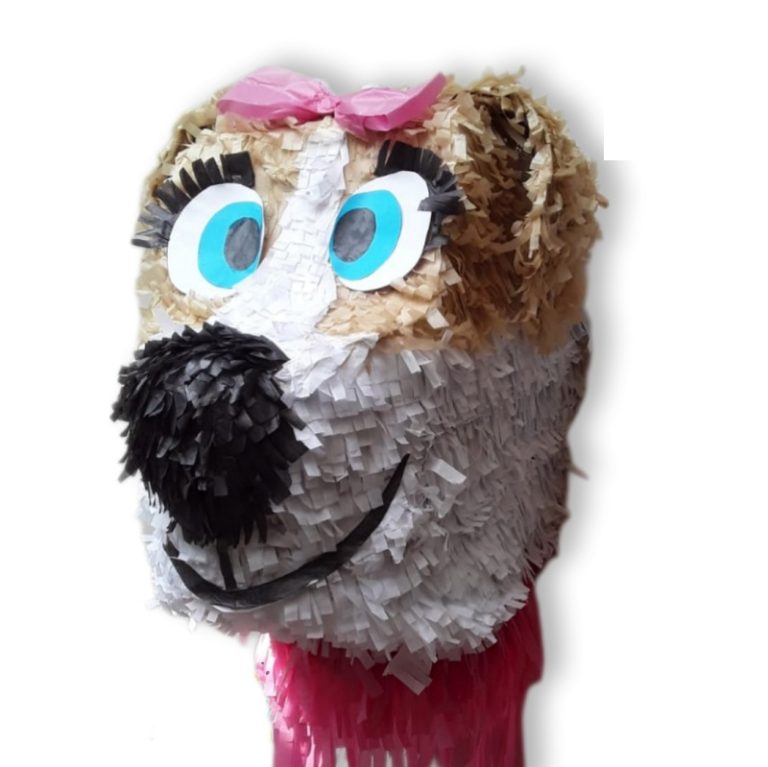 3D dog head pinata