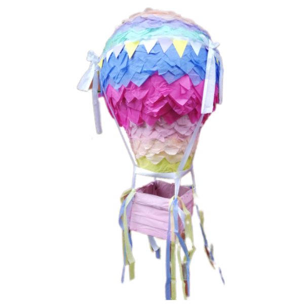 3D Hot Air Balloon Birthday Party Pinata & Stick