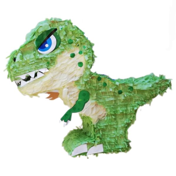 Green T-Rex Dinosaur Piñata & Stick