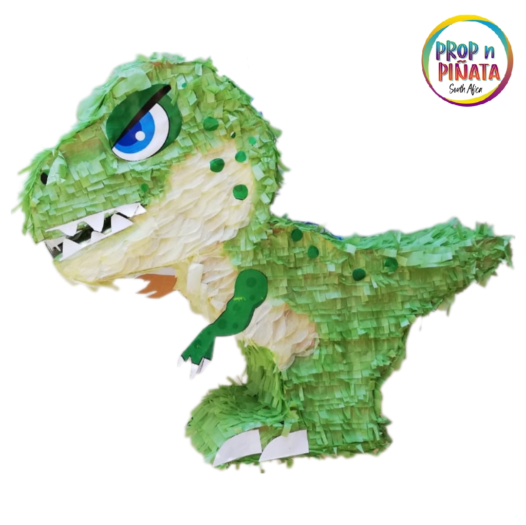 Green T-Rex Dinosaur Piñata & Stick