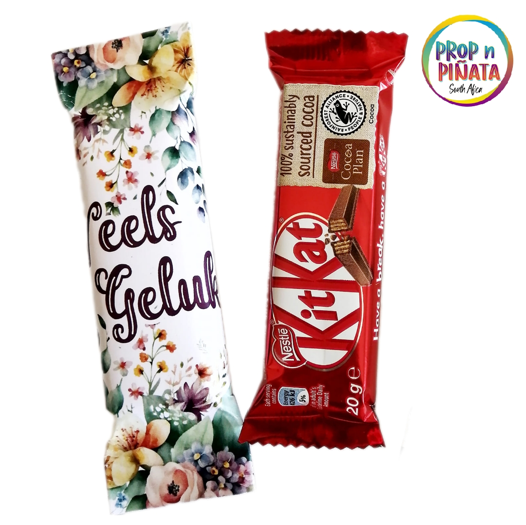 4x Veels Geluk KitKat 20g Blomme Tema