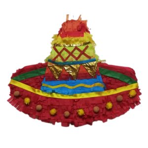 multi colour sombrero mexican hat pinata