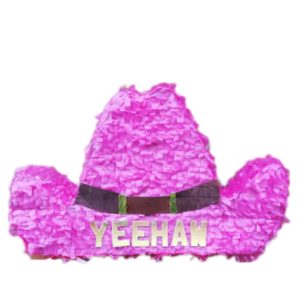 Pink Cowboy Hat Party Pinata