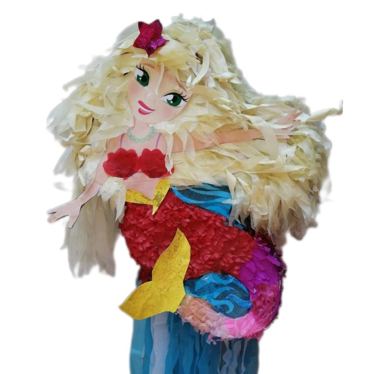 Mermaid Piñata with Stick