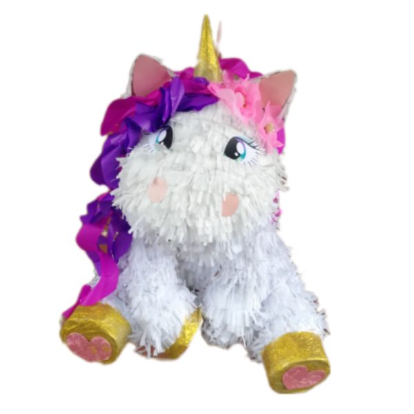 3D Sitting Unicorn Pinata & Stick