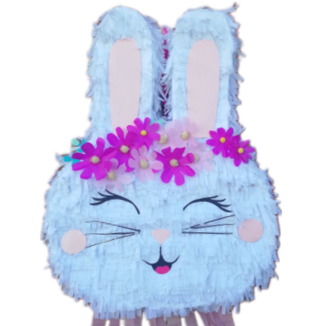 Bunny Face Pinata with Stick - propnpinata.co.za