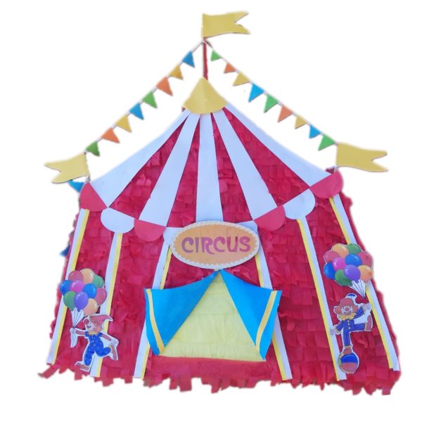 Circus Tent Pinata with Stick