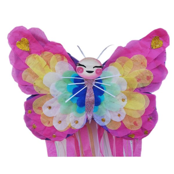 a colorful butterfly pinata