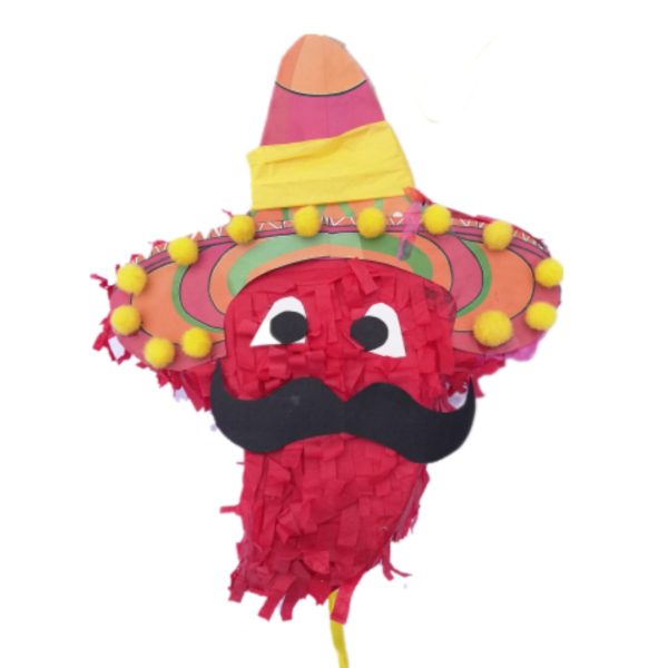 Mexican chili Mini Pull String Pinata 20cm