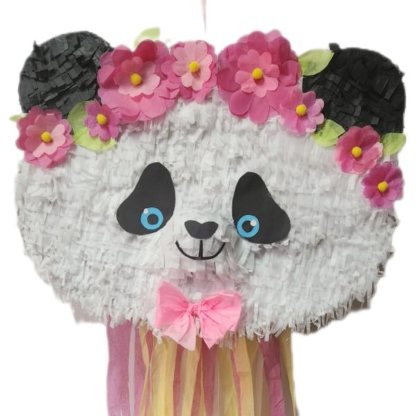 Floral Panda Pinata