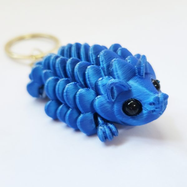 Blue Hedgehog keychain - 3D printed